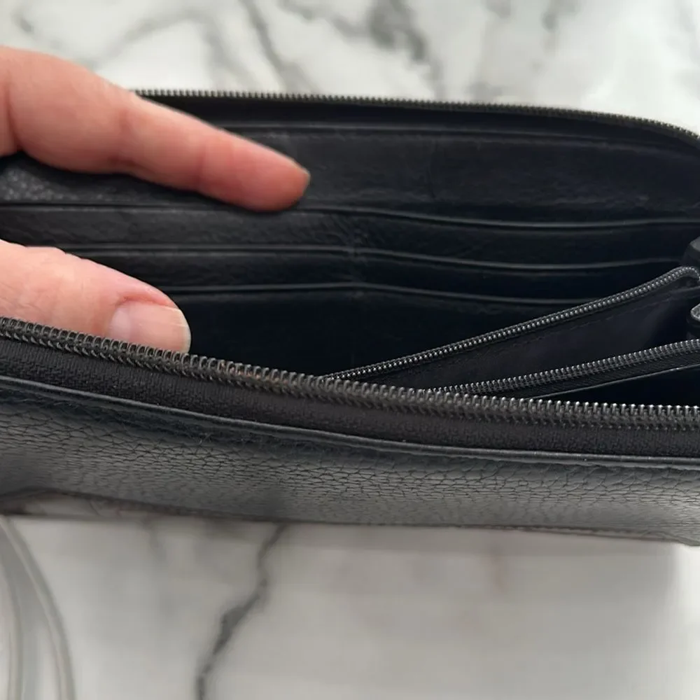 Brighton leather zip